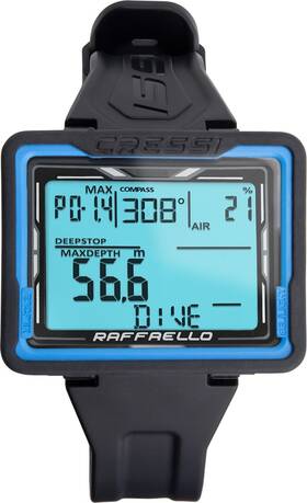 Ks880052 Cressi Scuba Dive Computer Digital Compass 3 Modes Wide Screen Easy-
