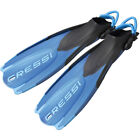 Ca155238 Cressi Maui Open Heel Snorkeling Fins Black Blue Small Medium