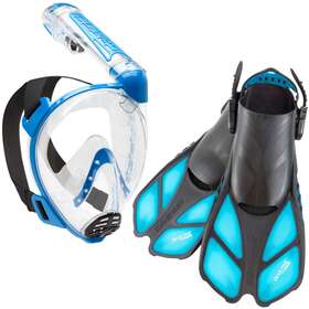 Se726302 Cressi Duke Full-face Mask Bonete Fins Package