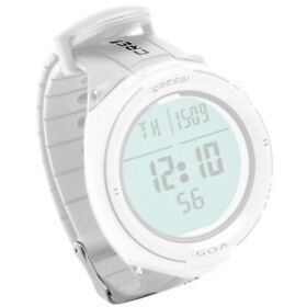 Kz820150 Cressi Watchband For Goa Cartesio Dive Computers White Black