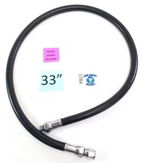5784 Dacor 33 Inch High Pressure Hp Hose Scuba Dive Computer Spg 3/8 Male Threads