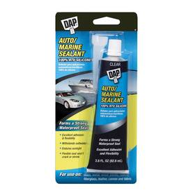 7079800756 Dap 00694 2.8-ounce Silicone Rubber Auto/marine Sealant Clear 2.8 Oz
