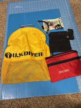 Dive Rite 879642005755 Organizer U.s.divers Mesh Catch Bag Utc Storage Excellent