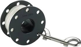 Re-4600 Dive Rite Finger Reel With Brass Clip Wreck Scuba Diving 120&apos White