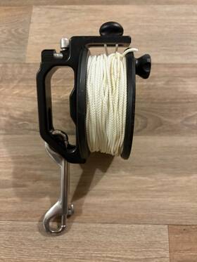 Re80200 Dive Rite 200ft Slide Lock 2 Reel #24 White Line