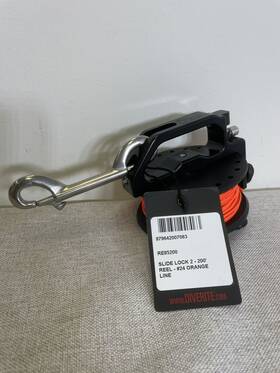 Re85200 Dive Rite 200ft Slide Lock 2 Reel #24 Orange Line