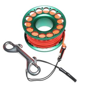Uf-oxcu-u6f3 Divetec 98ft Scuba Diving Reel Aluminum Finger Spool With Stainless Steel Double-end