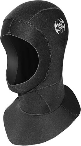 Dizokizo 603996025301 Wetsuit Hood 3mm Thermal Neoprene Diving Hat Cap Large Black