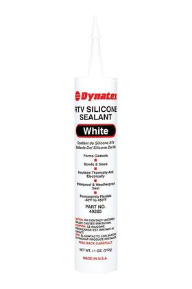 143387 Dynatex 49285 Industrial Grade Silicone Sealant White Marine Caulk 300ml