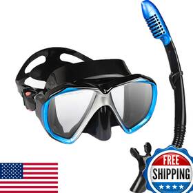 B07q36dx34 Exp Vision Adult Snorkel Set Professional Snorkeling Gear Panoramic Anti-fog Diving Goggle