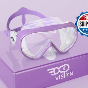 Exp Vision B0b5gmzjpb Kids Snorkel Swim Mask Child Diving Anti-fog Goggles Nose