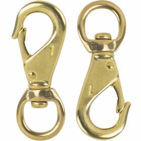 Ft2022-bs2 Faneta 3-1/4 Inch Brass Swivel Snap Hooks Heavy Duty 3/4 Eye - Solid Scuba