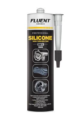 Fs-003 Fluent Source High Temperature Silicone Sealant 10.58 Oz 572 F Black Cartridge Rtv