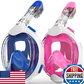 B0db1tmgp6 G2rise Kids Snorkel Mask Full Face Set Snorkeling Gear With 180 Panoramic View