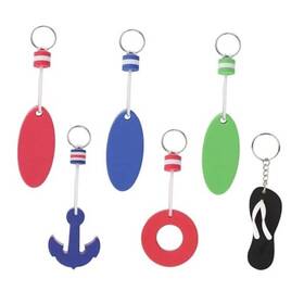 E66017 Gosknor 6pcs Boat Key Floats 4 Sizes Floating Rings Eva High Visibility