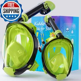 Greatever B0d228c2j7 G2 Adults Kids Full Face Snorkel Mask 2 Pcssnorkeling Gear Latest Dry