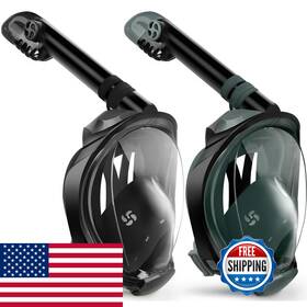 Greatever B0d2jdcy1j G2 Snorkeling Gear For Adults 2pcs Full Face Snorkel Mask Dry Top