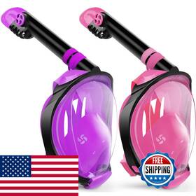 B0d2jf3zqv Greatever G2 Snorkeling Gear For Adults 2pcs Full Face Snorkel Mask Dry Top