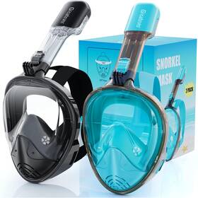 B0fwc98mwz Greatever Full Face Snorkel Mask Snorkeling Gear For Adults Kids Latest Dry Top