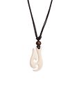 Heimatau Wanderer Imports Bone Fishing Hook Necklace Accessories