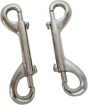 Hill Leather Company 744759215628 12 Pack Double Ended Bolt Snap 4-3/4 Inch Long Trigger Hook For Horse And Pets - Bul