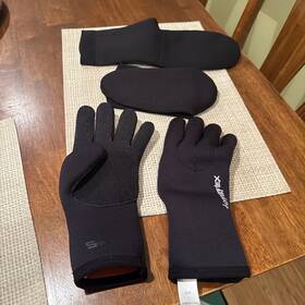 17dy0203 Hyperflex Lot Of 2 Mens 5mm Mesh Skin Glove Black Wetsuits Access Large L Socks
