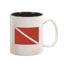 Gp6441 Innovative Scuba Concepts Ceramic Coffee Mugs Diver Down Flag