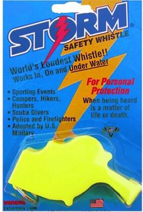 Sp0248 Innovative Scuba Concepts Storm Whistle Yellow