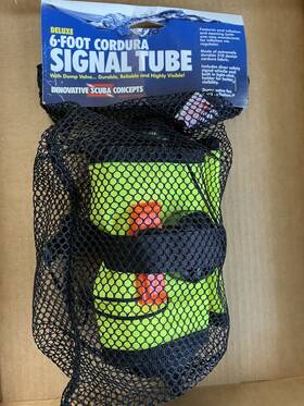 Sp0137 Innovative Scuba Concepts Deluxe 6ft Cordura Signal Tube - Yellow