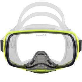 B0057s7avm Ist Imperial Panoramic View Hands-free Water Clearance Mask Neon Yellow M12-ny