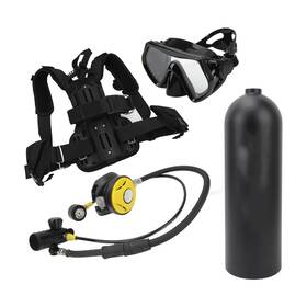 Jauartancmog9ezka Jauarta Portable 4l Oxygen Cylinder Diving Equipment Kit With Goggles Back Bracket Fo