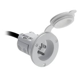 1865110 Johnson Outdoors Ac Power Port-white / Mkr-23