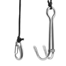 Clips5706 Keep Diving 711051765867 Scuba Dual Stainless Steel Reef Drift Hook With Line And