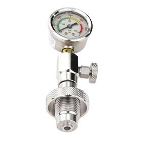 0205 Kowaku Yoke Tank Pressure Checker Scuba Diving Gauge Stainless Steel Compac