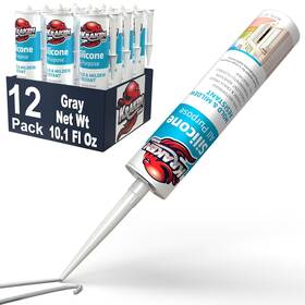 Gry-12 Kraken Bond Rtv Gray Silicone Caulk - 12x10.1 Fl.oz. 100% 12 Pack