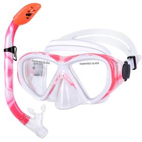 B09tvxqpf6 Kuyou Kids Snorkel Set Anti-fog Diving Mask And Full Dry - Ages 5-10