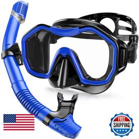 180panoramic Kwambiri B0cxdr9m1w Snorkeling Gear For Adults Kids Dry-top Snorkel Set Wide