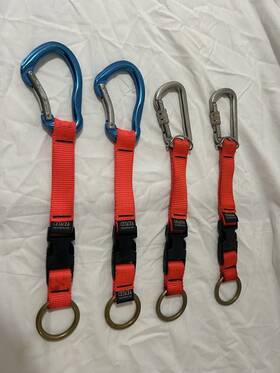 200016-000 Lifeguard Systems Public Safety Diving Contingency Clip Diver Rope Tether Carabiner 4 Sets