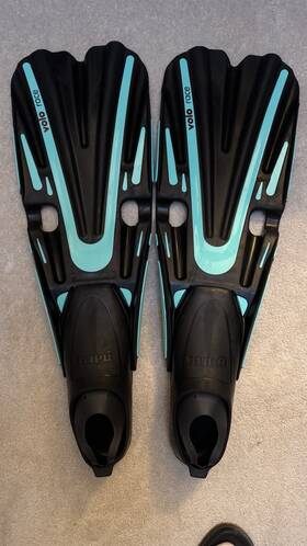 410313sa040aq Mares Volo Race Full Foot Fins 42/43aqua