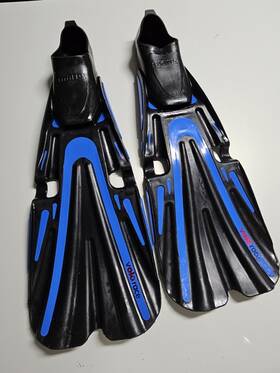 410313sa040bl Mares Volo Race Full Foot Fins 44-45 9.5-10.5 Mens Black/blue W Maui Dive Bag