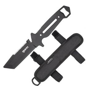 415604 Mares Maximus Stainless Steel 230mm Long Scuba Dive Knife Sheath With Loops
