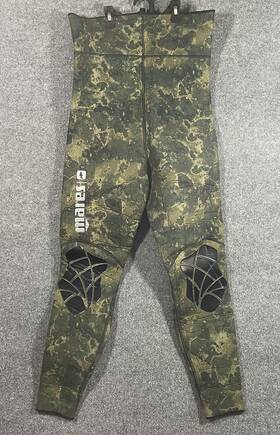 482121s6 Mares Instinct 3.5mm Wetsuit Pants Men S Size 4 Camo Green Spearfishing Diving