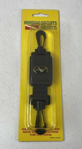 Ac-3705 Marine Sports Products Mini Retractor W Ss Cable Black Ac 3705 Diving Accessory