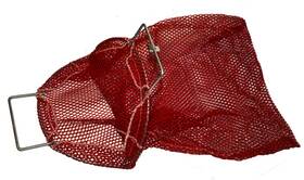 4711 Marine Sports Manufacturing Steel Wire Handle Mesh Medium Bag 16 Inch X 18 Red