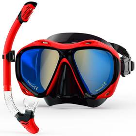 B0f2ms9l25 Melumilu Snorkel Set Adult Dry Blue Electroplated 180 Panoramic View