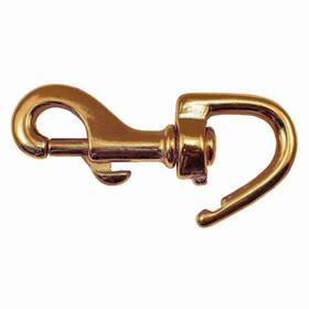52204 Midwest Fastener 3/4 Inch Brass Open Eye Bolt Snap Hooks 10pk