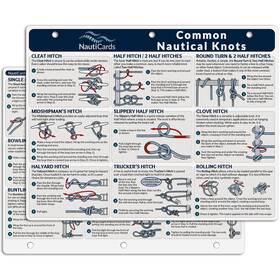 Nauticards 199284829008 Nautical Knots Quick Reference Chart - Guide To 21 8.5 Inch X 11