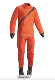 41167-124 New Italian Air Force Pilots Dry Flight Suit In Bag Surplus Never Issued