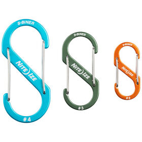 Sba234-a2-r6 Nite Ize S-biner Aluminum Dual Carabiner Combo 3 Pack Assorted