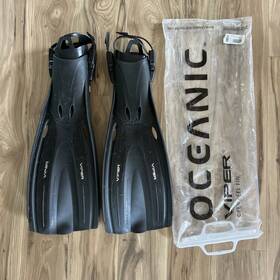 14.3807.53 Oceanic Viper 2 Open Heel Fins Black/black Small